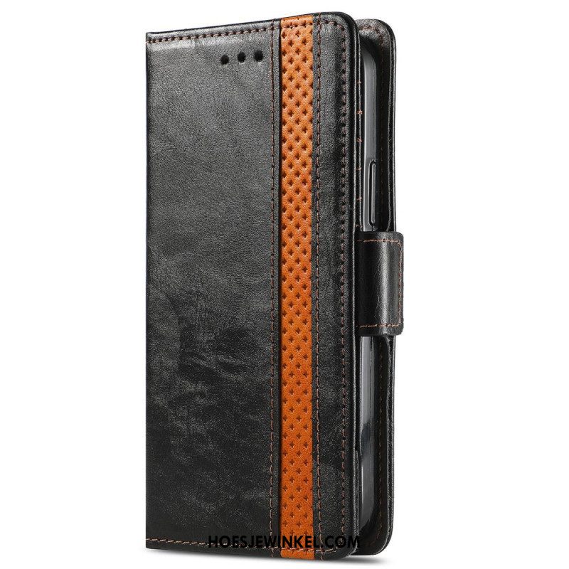 Folio-hoesje voor Xiaomi 12 Pro Tweekleurige Dubbele Sluiting