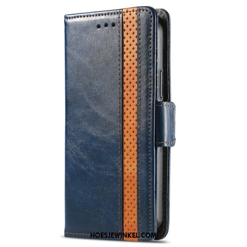 Folio-hoesje voor Xiaomi 12 Pro Tweekleurige Dubbele Sluiting