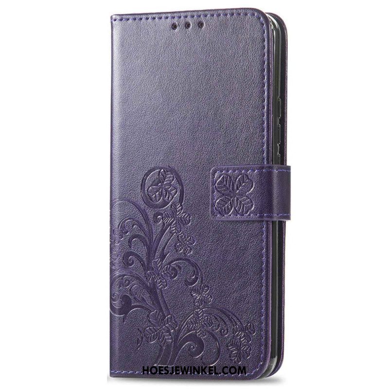 Folio-hoesje voor Xiaomi 12T / 12T Pro Met Ketting Bloemen Met Kleine Bandjes