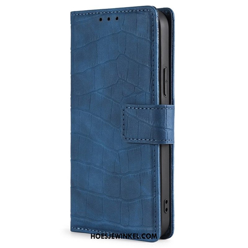 Folio-hoesje voor Xiaomi 12T / 12T Pro Skin-touch-krokodil