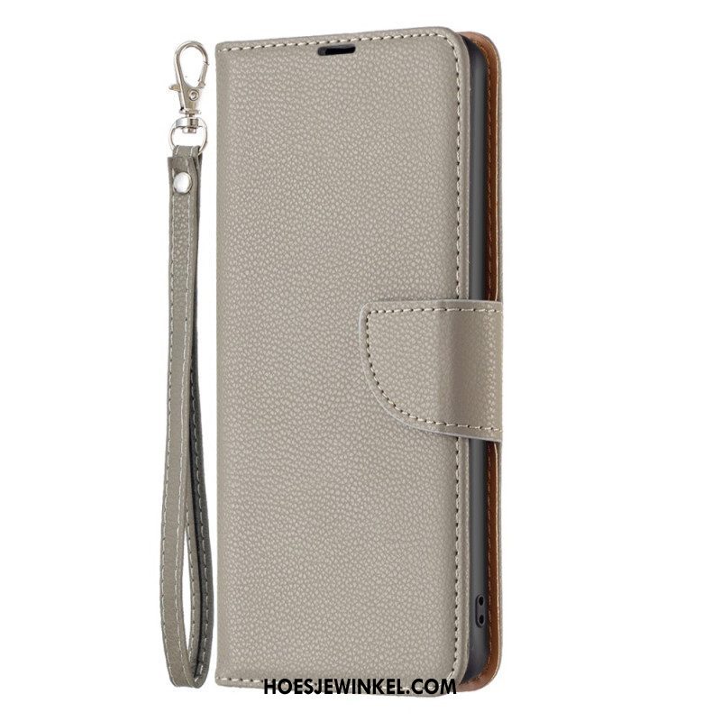 Folio-hoesje voor Xiaomi 13 Lite Lychee Schuine Sluiting