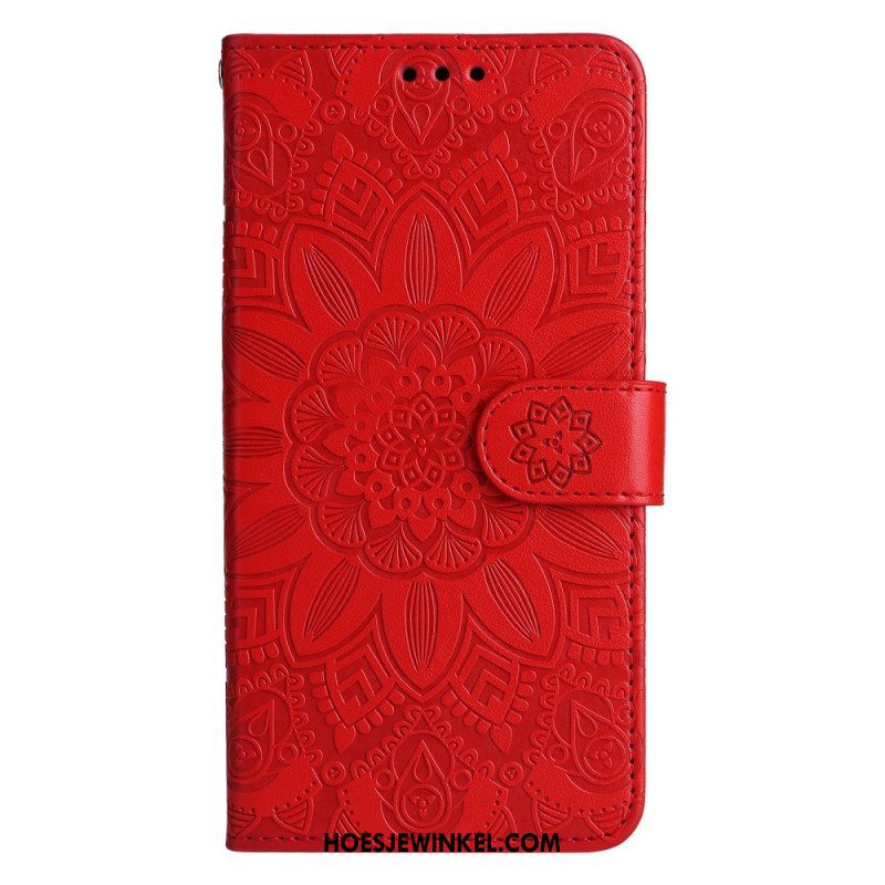 Folio-hoesje voor Xiaomi 13 Mandala Zon Met Lanyard