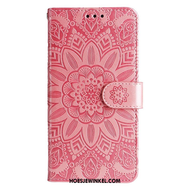 Folio-hoesje voor Xiaomi 13 Mandala Zon Met Lanyard