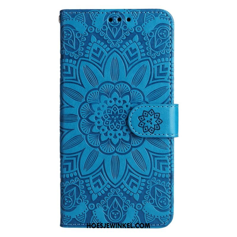 Folio-hoesje voor Xiaomi 13 Mandala Zon Met Lanyard