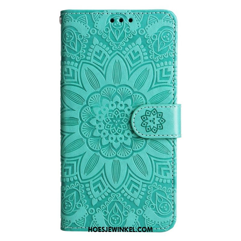 Folio-hoesje voor Xiaomi 13 Mandala Zon Met Lanyard