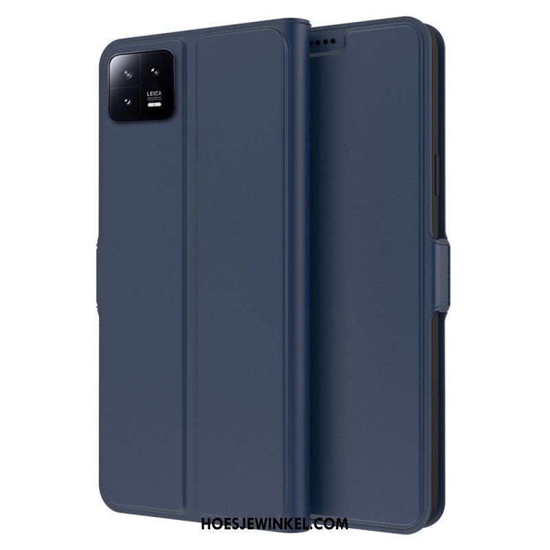 Folio-hoesje voor Xiaomi 13 Slank Leereffect