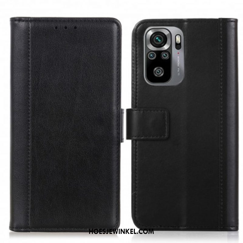 Folio-hoesje voor Xiaomi Redmi Note 10 / 10S Gespleten Leerstijl