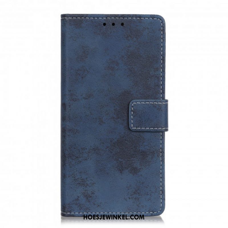 Folio-hoesje voor Xiaomi Redmi Note 10 / 10S Vintage Leereffect