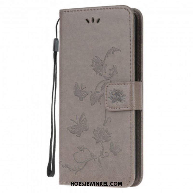 Folio-hoesje voor Xiaomi Redmi Note 10 / 10S Vlinders En Bloemen
