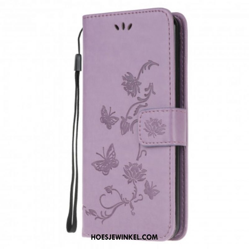 Folio-hoesje voor Xiaomi Redmi Note 10 / 10S Vlinders En Bloemen