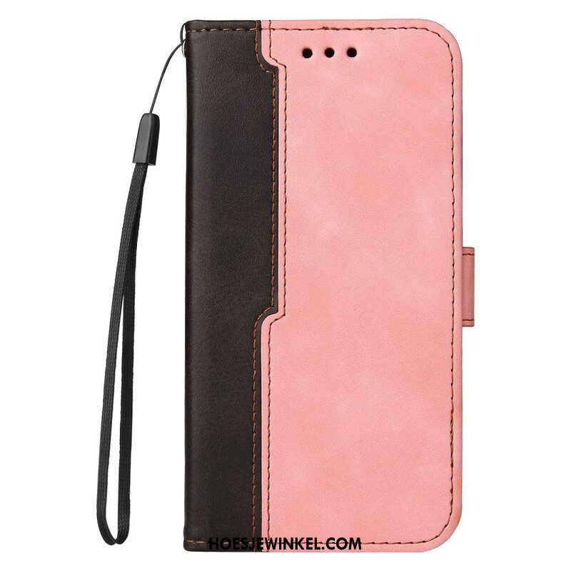 Folio-hoesje voor Xiaomi Redmi Note 10 5G Twee Toon