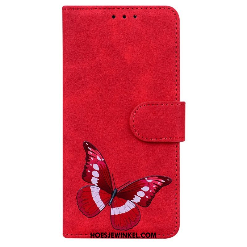 Folio-hoesje voor Xiaomi Redmi Note 10 Pro Huid-aanraking Vlinder