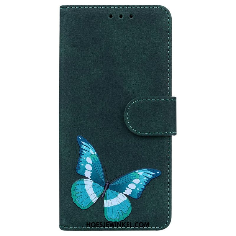 Folio-hoesje voor Xiaomi Redmi Note 10 Pro Huid-aanraking Vlinder