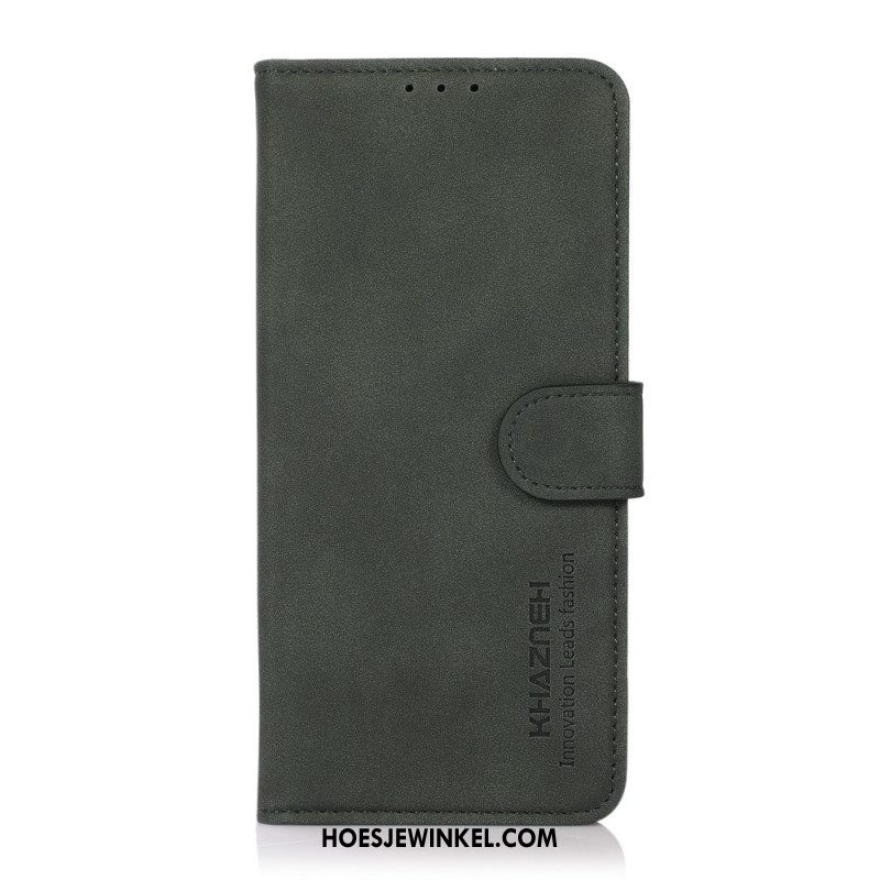 Folio-hoesje voor Xiaomi Redmi Note 11 / 11S Khazneh Modieus Leereffect