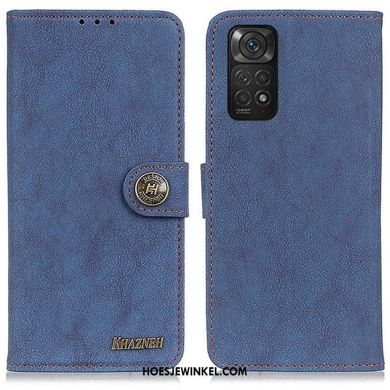 Folio-hoesje voor Xiaomi Redmi Note 11 / 11S Khazneh Retro Splitleer