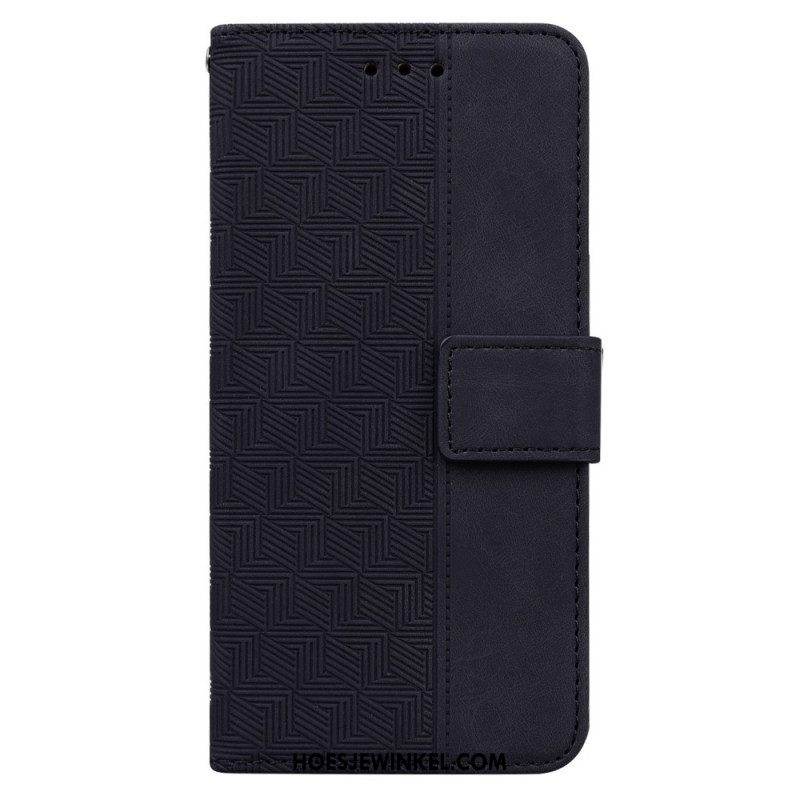 Folio-hoesje voor Xiaomi Redmi Note 11 / 11S Met Ketting Patroon Met Bandjes