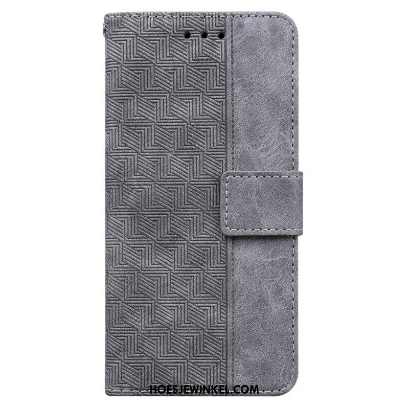 Folio-hoesje voor Xiaomi Redmi Note 11 / 11S Met Ketting Patroon Met Bandjes