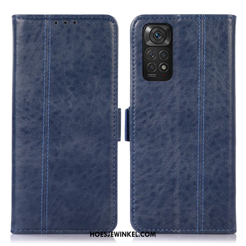 Folio-hoesje voor Xiaomi Redmi Note 11 / 11S Subtiele Stiksels