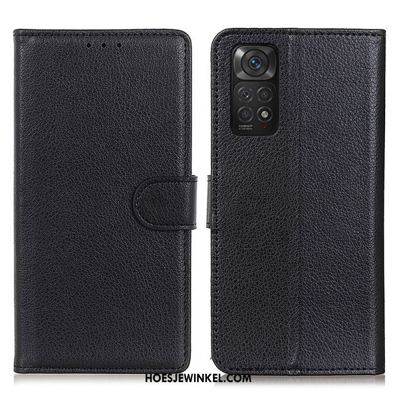 Folio-hoesje voor Xiaomi Redmi Note 11 / 11S Traditioneel Lychee