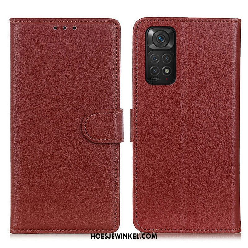 Folio-hoesje voor Xiaomi Redmi Note 11 / 11S Traditioneel Lychee