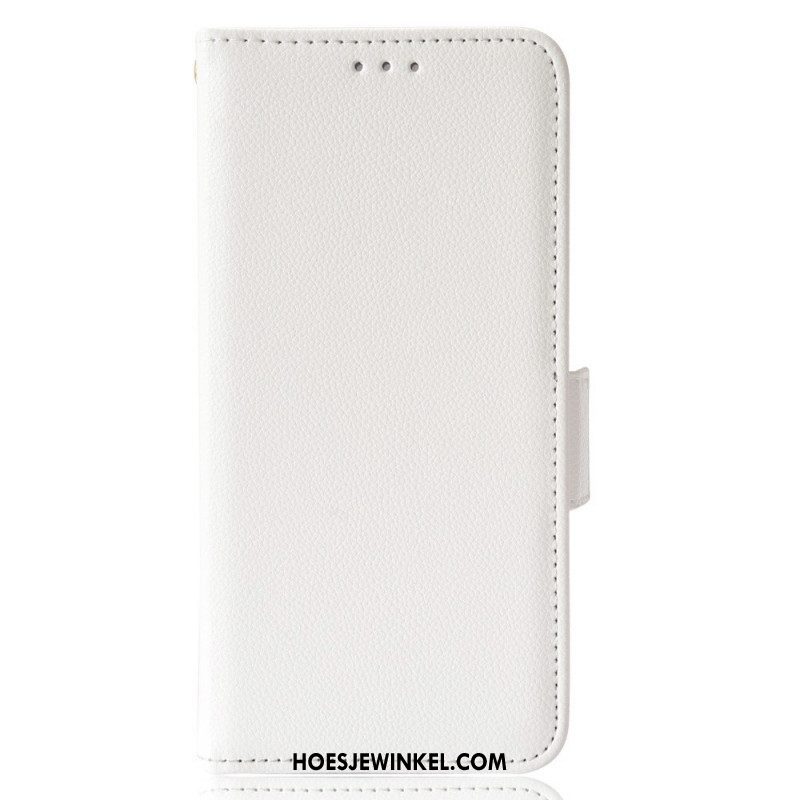 Folio-hoesje voor Xiaomi Redmi Note 11 Pro / 11 Pro 5G Lychee Kunstleer