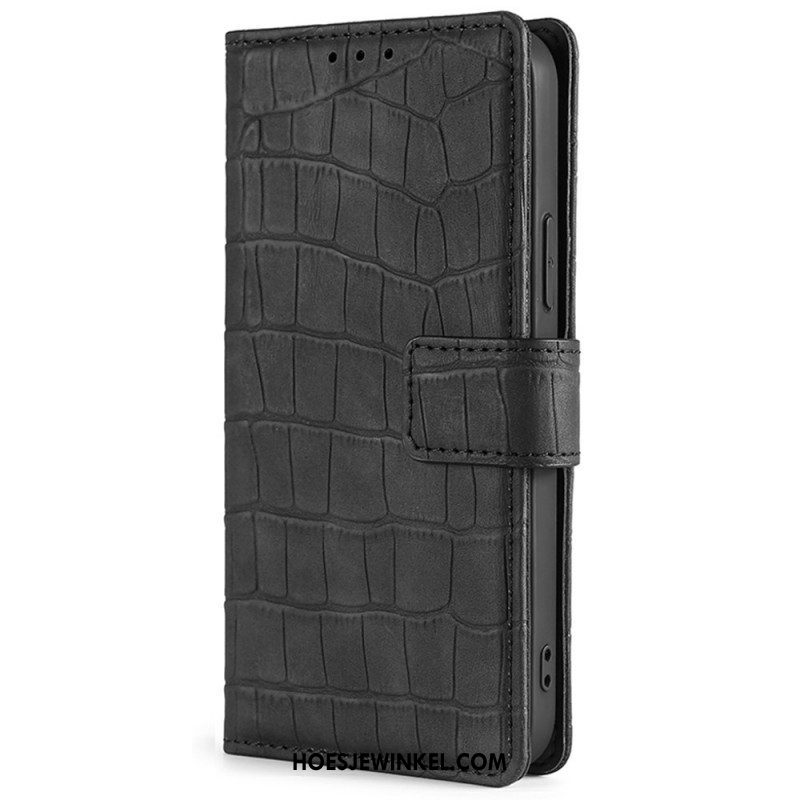 Folio-hoesje voor Xiaomi Redmi Note 11 Pro / 11 Pro 5G Skin-touch-krokodil