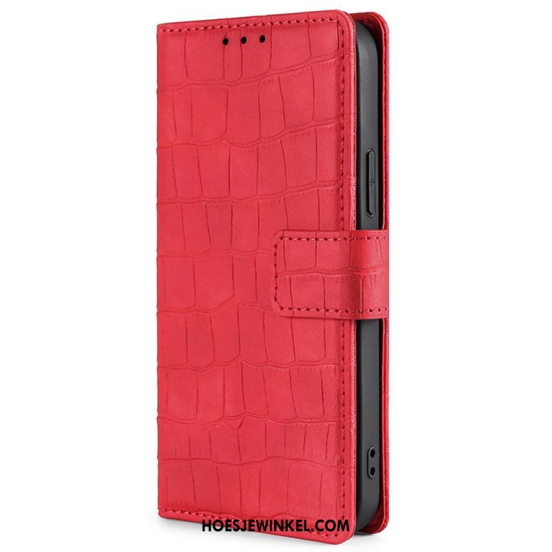 Folio-hoesje voor Xiaomi Redmi Note 11 Pro / 11 Pro 5G Skin-touch-krokodil
