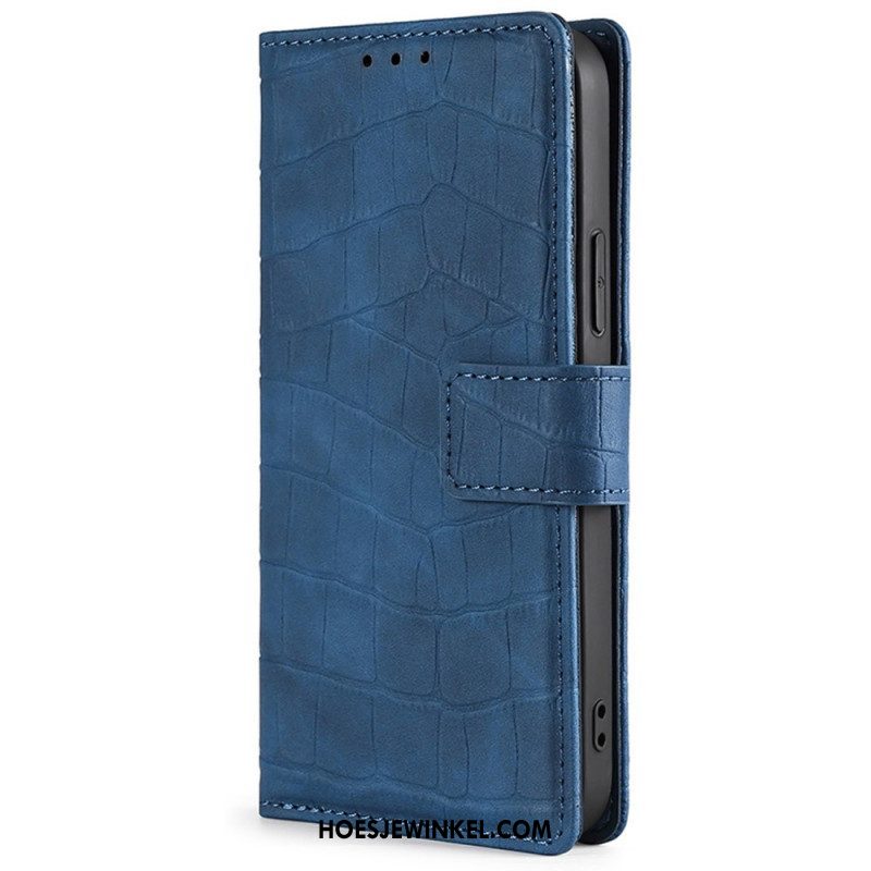 Folio-hoesje voor Xiaomi Redmi Note 11 Pro / 11 Pro 5G Skin-touch-krokodil