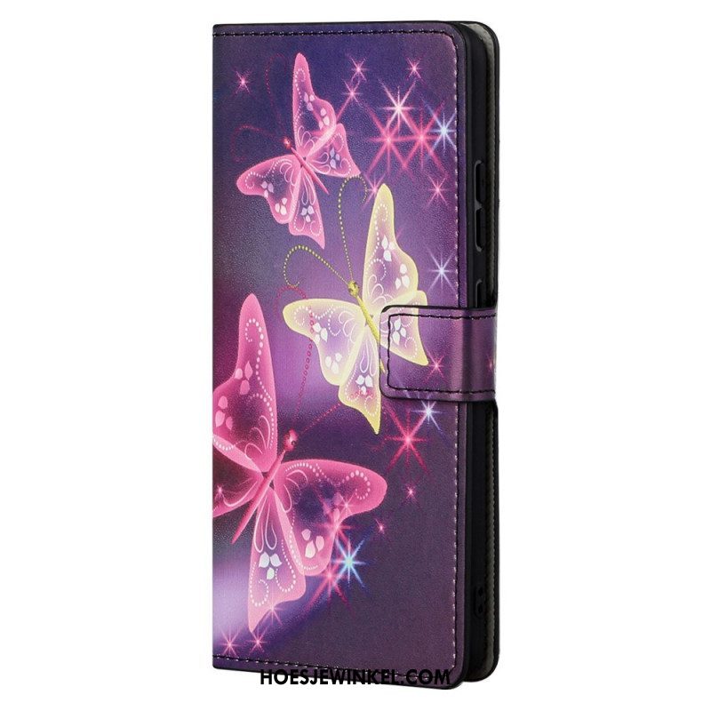 Folio-hoesje voor Xiaomi Redmi Note 11 Pro / 11 Pro 5G Vlinders En Bloemen