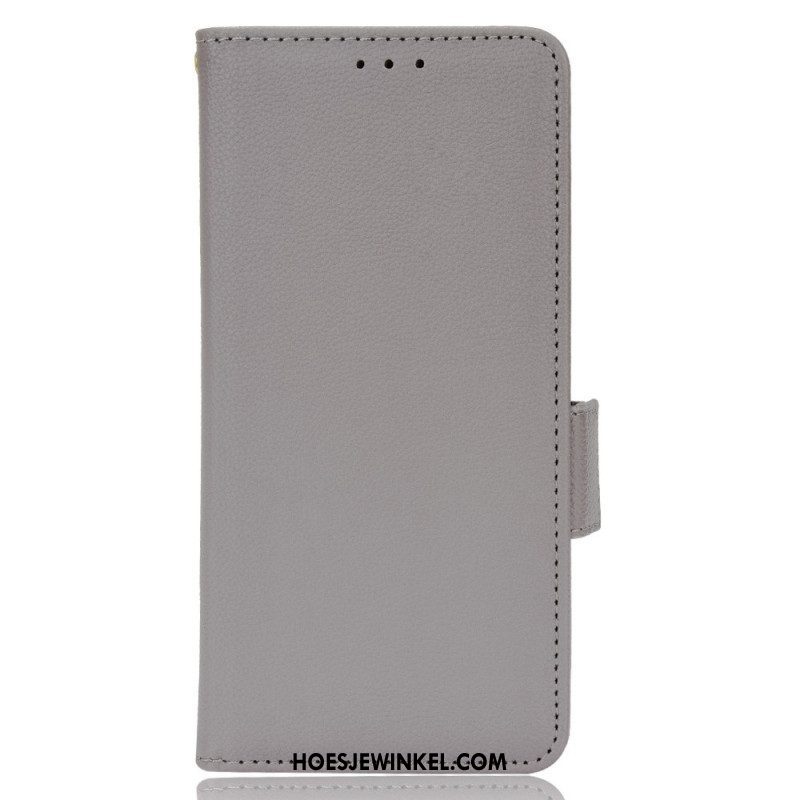 Folio-hoesje voor Xiaomi Redmi Note 11 Pro Plus 5G Traditioneel Litchi Kunstleer