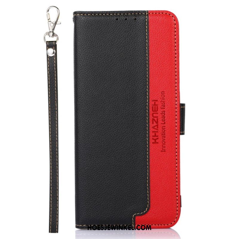 Folio-hoesje voor Xiaomi Redmi Note 12 4G Lychee-stijl Rfid Khazneh