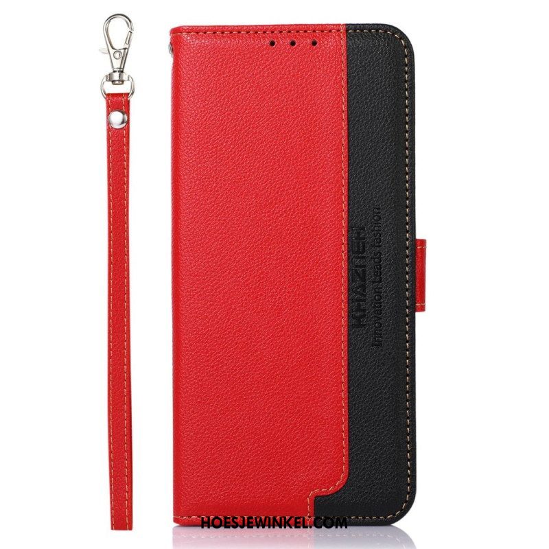 Folio-hoesje voor Xiaomi Redmi Note 12 4G Lychee-stijl Rfid Khazneh