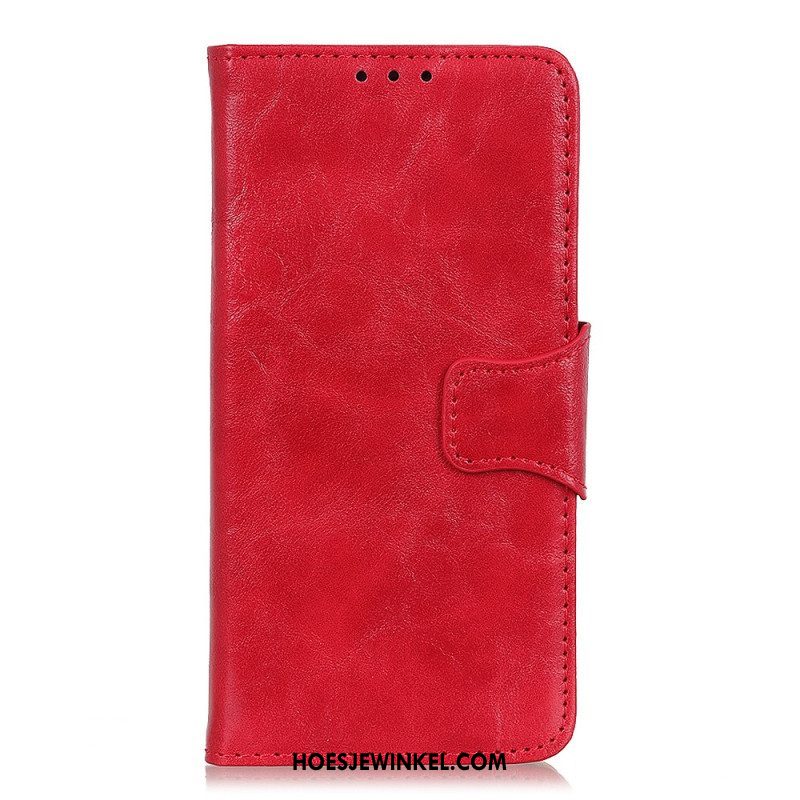 Folio-hoesje voor Xiaomi Redmi Note 12 4G Split Lederen Omkeerbare Sluiting