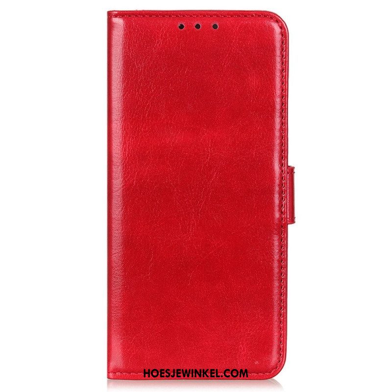 Folio-hoesje voor Xiaomi Redmi Note 12 5G Imitatie Lakleer