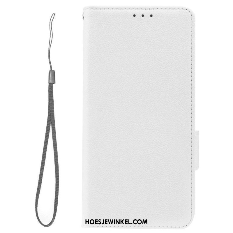 Folio-hoesje voor Xiaomi Redmi Note 12 5G Ultrafijne Lychee-stijl