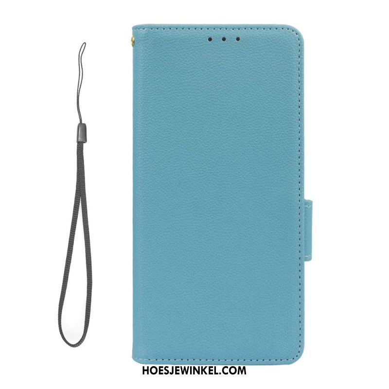 Folio-hoesje voor Xiaomi Redmi Note 12 5G Ultrafijne Lychee-stijl