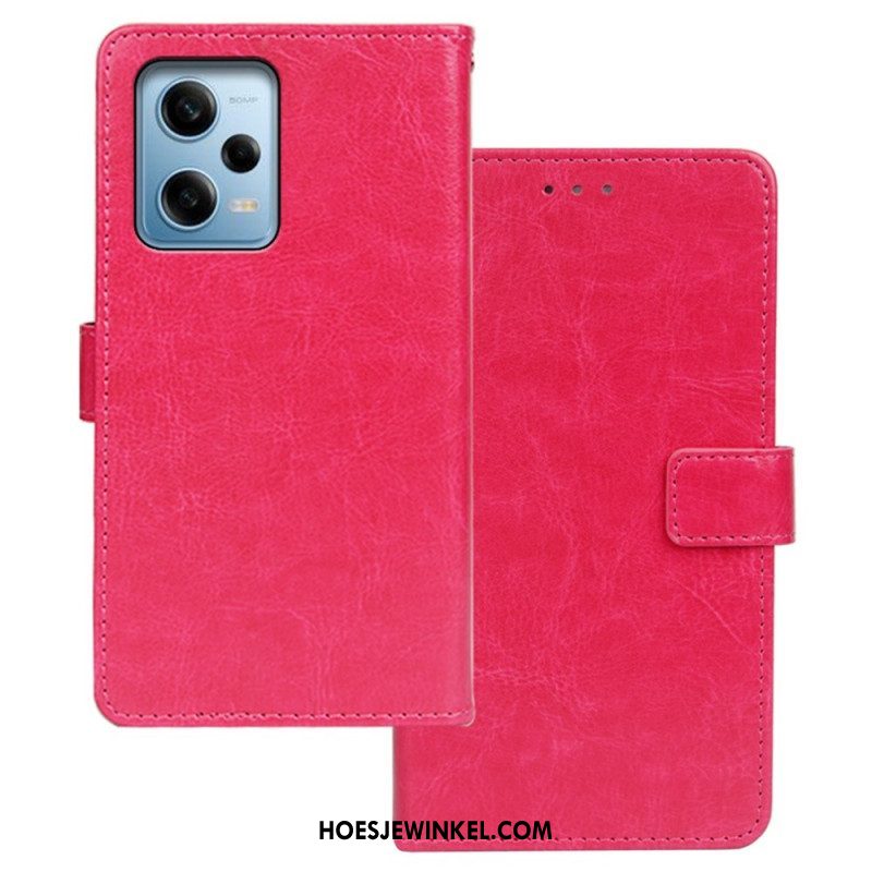 Folio-hoesje voor Xiaomi Redmi Note 12 Pro Idewei Lederen Stijl