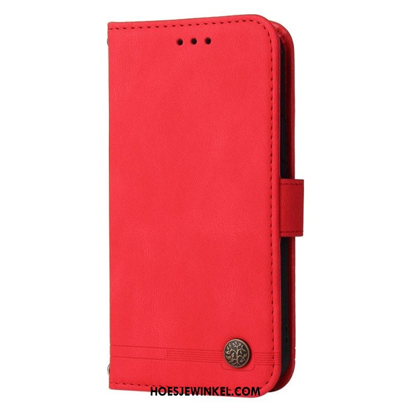 Folio-hoesje voor Xiaomi Redmi Note 12 Pro Leerstijl Met Decoratieve Klinknagel