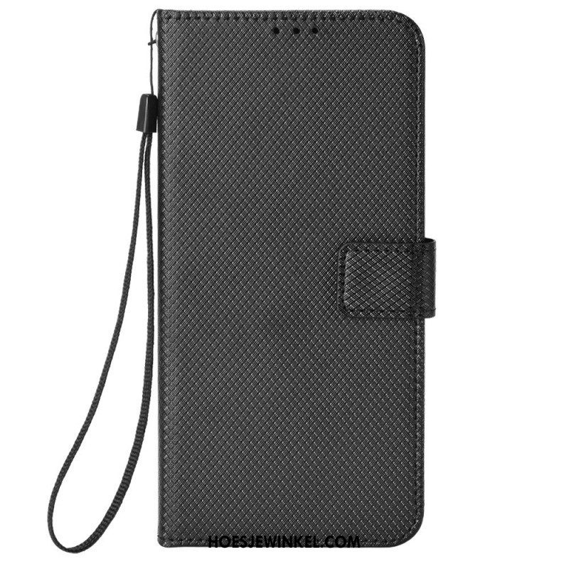 Folio-hoesje voor Xiaomi Redmi Note 12 Pro Met Ketting Stijlvol Imitatieleer Met Bandjes