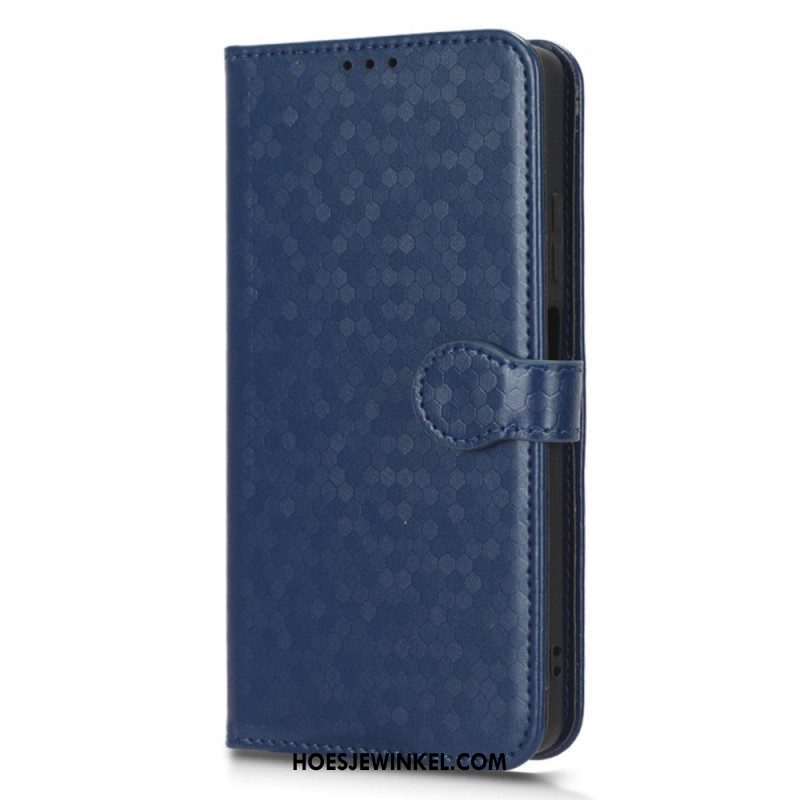 Folio-hoesje voor Xiaomi Redmi Note 12 Pro Met Ketting Strappy-patroon In 3d