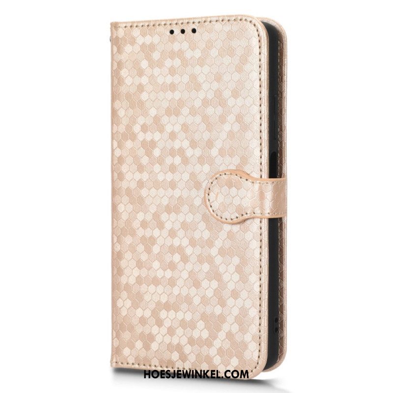 Folio-hoesje voor Xiaomi Redmi Note 12 Pro Met Ketting Strappy-patroon In 3d