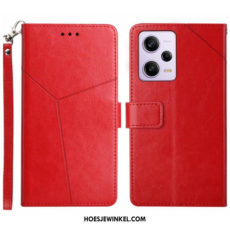 Folio-hoesje voor Xiaomi Redmi Note 12 Pro Met Ketting Y Strappy-ontwerp