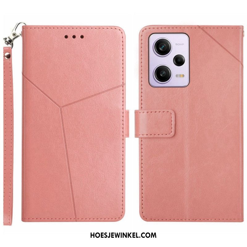 Folio-hoesje voor Xiaomi Redmi Note 12 Pro Met Ketting Y Strappy-ontwerp