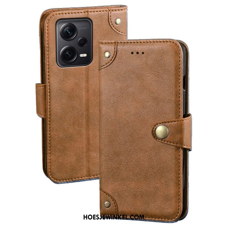 Folio-hoesje voor Xiaomi Redmi Note 12 Pro Plus Magnetische Knop