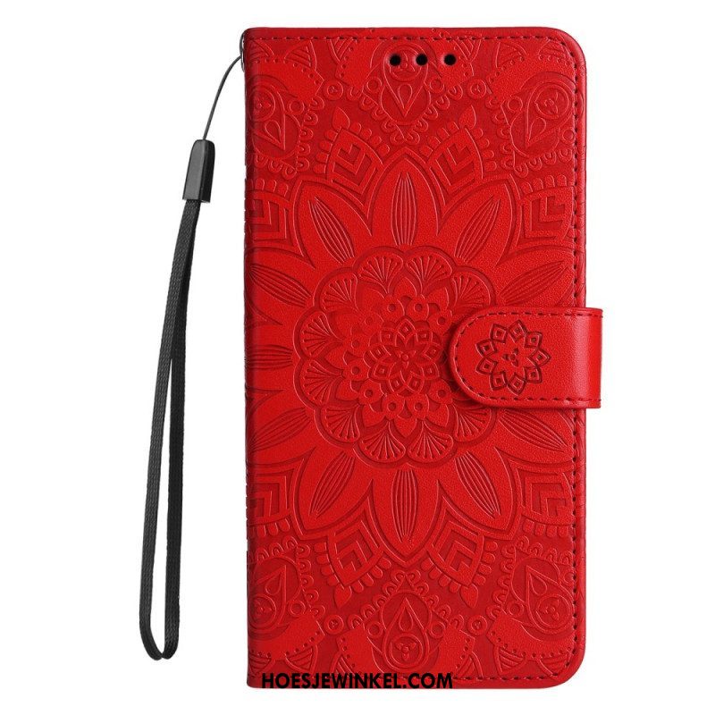 Folio-hoesje voor Xiaomi Redmi Note 12 Pro Plus Met Ketting Mandala-decoratie Met Riem