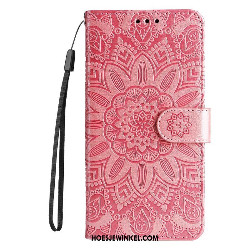 Folio-hoesje voor Xiaomi Redmi Note 12 Pro Plus Met Ketting Mandala-decoratie Met Riem