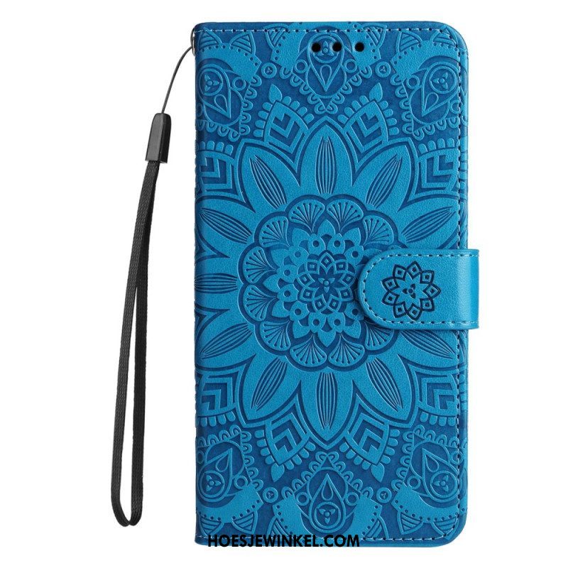 Folio-hoesje voor Xiaomi Redmi Note 12 Pro Plus Met Ketting Mandala-decoratie Met Riem