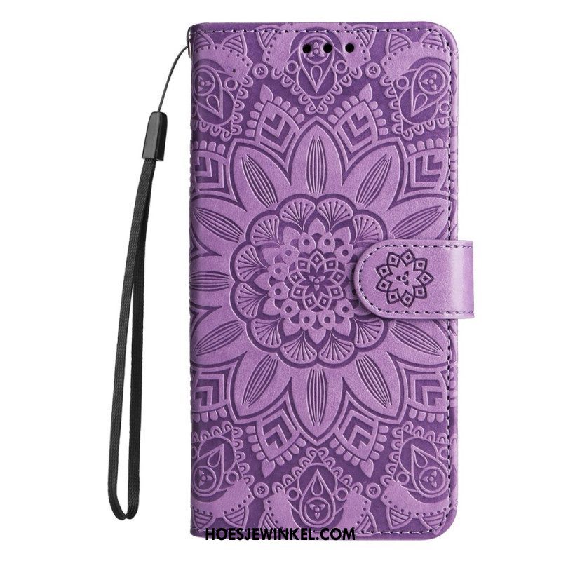 Folio-hoesje voor Xiaomi Redmi Note 12 Pro Plus Met Ketting Mandala-decoratie Met Riem