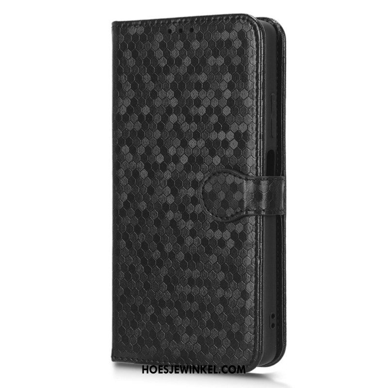 Folio-hoesje voor Xiaomi Redmi Note 12 Pro Plus Met Ketting Strappy-patroon In 3d