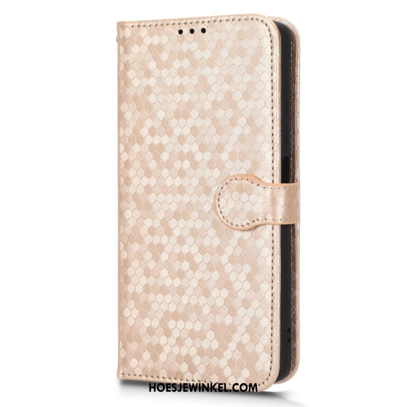 Folio-hoesje voor Xiaomi Redmi Note 12 Pro Plus Met Ketting Strappy-patroon In 3d
